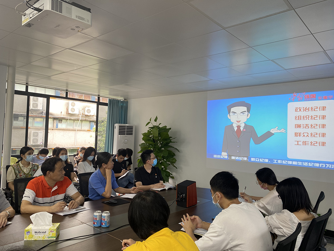 第十党支部开展“勇于自我革命，永葆先进纯洁”党规党纪专题学习主题党日活动